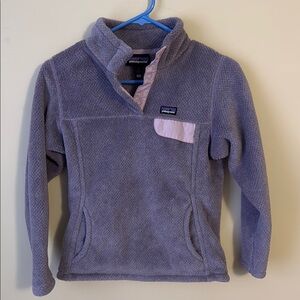 Patagonia Purple Fleece Hoodie Sweatshirt